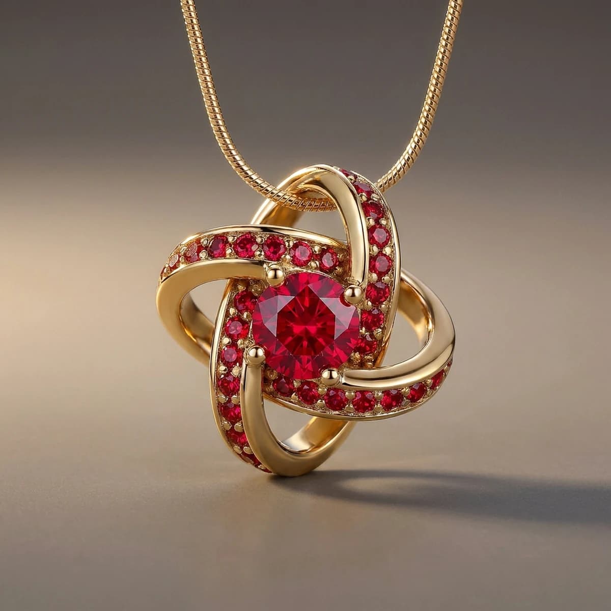 Lovers' Knot 14K Gold Set